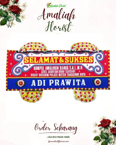 Papan Bunga Ucapan Selamat Domasan